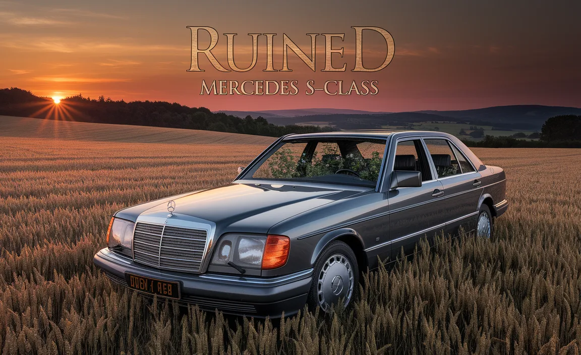 Ruined Mercedes S-Class