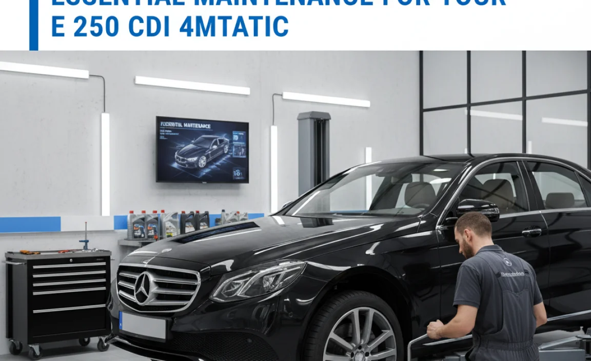 Essential Maintenance for Your E 250 CDI 4Matic